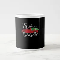 Fun Christmas Tis The Season Holiday Giant Coffee Mug
