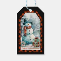 Christmas Snowman Personalized Gift Tags