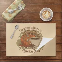 Pumpkin Spice Coffee Paper Placemat