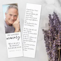 Grandfather Photo Memorial Bookmark
