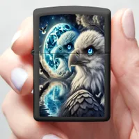 Celestial Eagle Watching Over Glowing Ocean Zippo Lighter