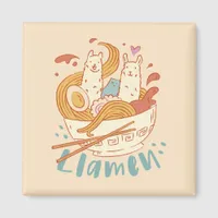 Adorable Llamen Magnet