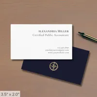 Simple Modern Luxury Logo Business Card