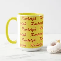 Mug - Tiled Name in Script