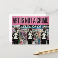 Art is Not a Crime Three Women Postcard