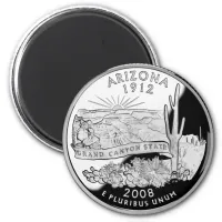 Faux Arizona State Quarter Grand Canyon State Magnet