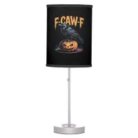 F-Caw-F Halloween Raven Jack-O-Lantern Spooky Seas Table Lamp