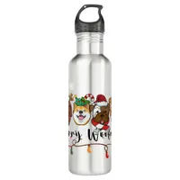 Merry Woofmas Water Bottle