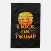 Trumpkin Funny Design For Halloween Garden Flag