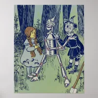 Vintage Dorothy, Tinman, and Scarecrow Poster