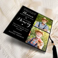 In Loving Memory Custom 2 Photo Tribute Graduate Graduation Cap Topper
