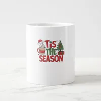 Tis The Season Holiday Cheer Christmas  Giant Coffee Mug