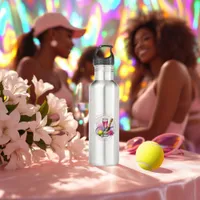 Chic Social Club Tennis Bachelorette Weekend Stainless Steel Water Bottle