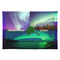 Northern Lights of Alaska Collage Cloth Placemat