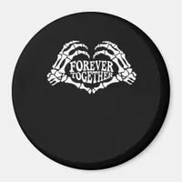 Together Skeleton Hands Form Heart Classic Style Magnet
