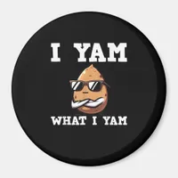I Yam What I Yam Humorous V-Neck Magnet