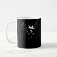 Crow, Retro F-Caw-F Bird Crow Funny Crow Bird Cawi Coffee Mug