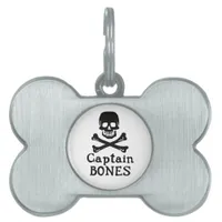 Captain Bones Pet Tag