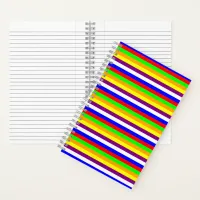 Almost-Rainbow Striped Notebook