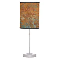 Rusty, Verdigris, Grunge Steampunk Table Lamp