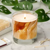 Amber Brandy Abstract Ink Wedding Arch ID1089 Scented Candle