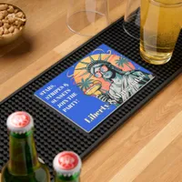 Liberty & Margaritas - Stars & Stripes Patriotic  Bar Mat