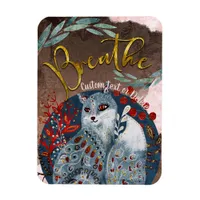 Boho Vintage Cat Breathe personalized reminder Magnet