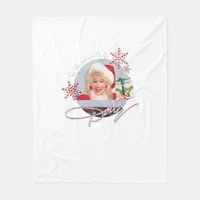 Tis The Season To Be Dolly Vintage Fleece Blanket