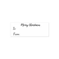 To and from Merry Christmas Gift Tag Crafting Self-inking Stamp