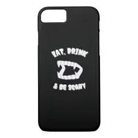 Eat Drink Be Scary Vampire Minimalist iPhone 8/7 Case