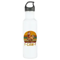 F-Caw-F Chicken Humor Essential Minimal Clean Stainless Steel Water Bottle