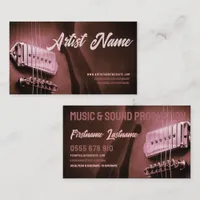 Guitar Electric Country Rock Music Business card