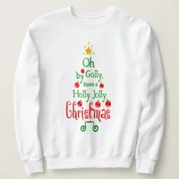 Holly Jolly Christmas Typography Classic Song Sweatshirt