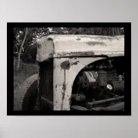 Old Farm Tractor Poster