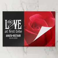 Gothic Red Roses Love at First Bite Wedding Paper Pad