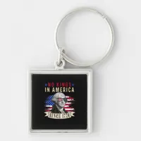 No Kings In America USA Flag Retro Cool Style Keychain
