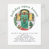 PAPER | Holiday Open House Party Green Flyer