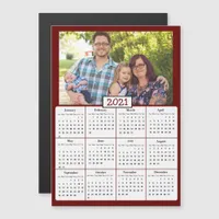 Family Photo Mini 2021 Calendar Magnetic Invitation