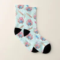 Back to School Elephant Pattern Socks