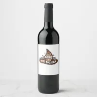 Eat Drink And Be Scary Witch Only Halloween Gift F Wine Label