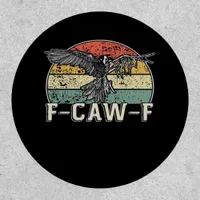 F-Caw-F Cow Funny Bird Vintage Sunset Funny Humor Patch