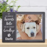 Rustic Personalized Pet Memorial Photo Plaque
