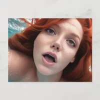 Swimming Woman Postcard