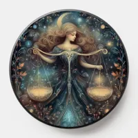 Libra Zodiac Birth Sign Astrology Celestial PopSocket