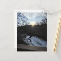 Frozen Stream in the Burlington Iowa Woods Postcard
