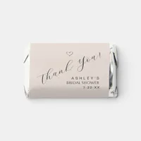 Bridal Shower Candy Bar Wrapper | Minimal Thank Yo Hershey's Miniatures
