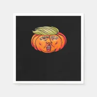 Trick Or Treason Anti Halloween Pumpkin Trumpkin  Napkins