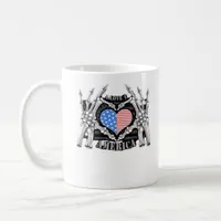 America Skeleton Hands Graphic Impression Coffee Mug