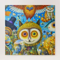 Chaotic and Colorful Fantasy Creatures Jigsaw Puzzle