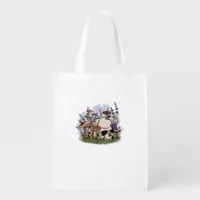 Cottagecore Aesthetic Mushroom Man Goblincore Fant Grocery Bag